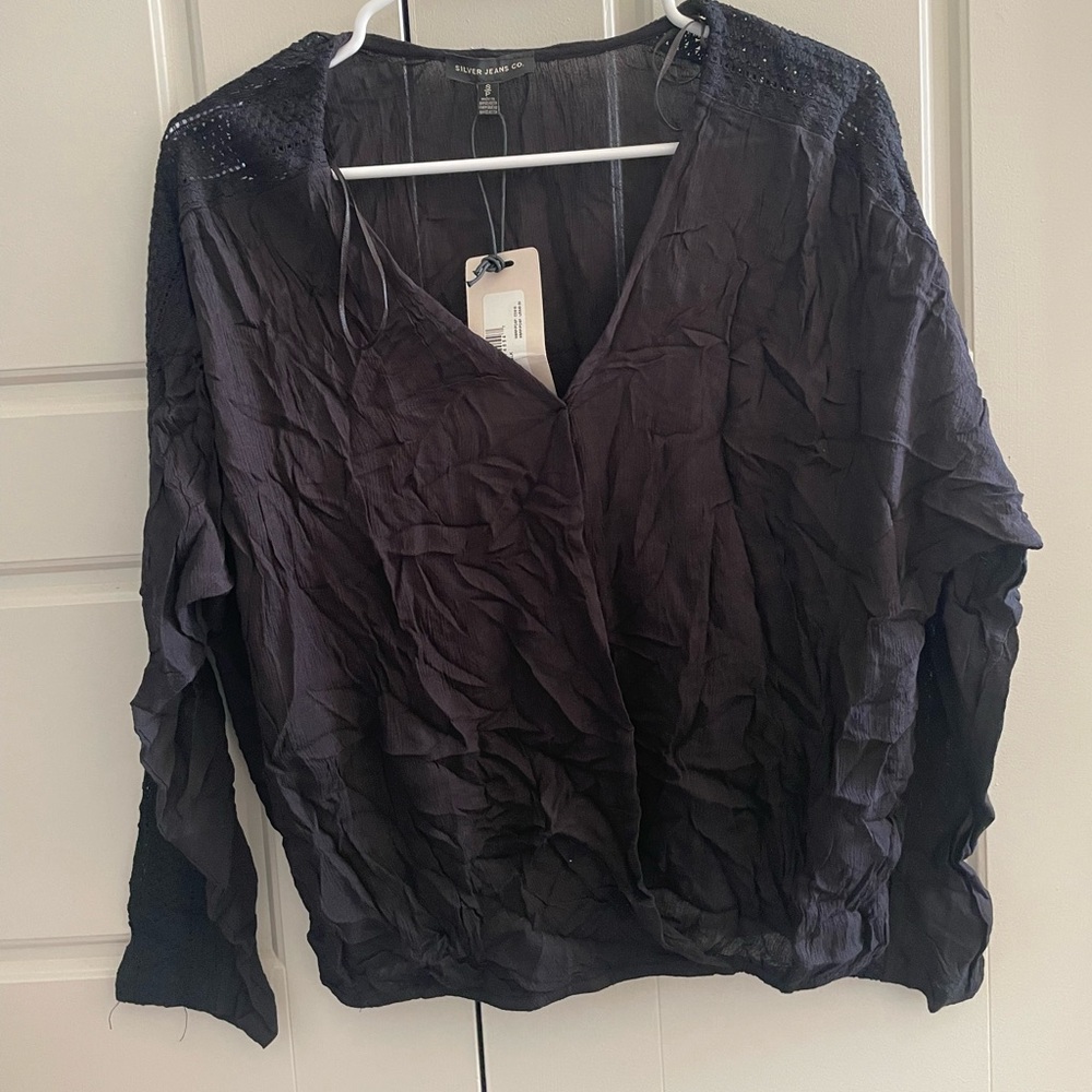 Silver Jeans Black Women's Blouse